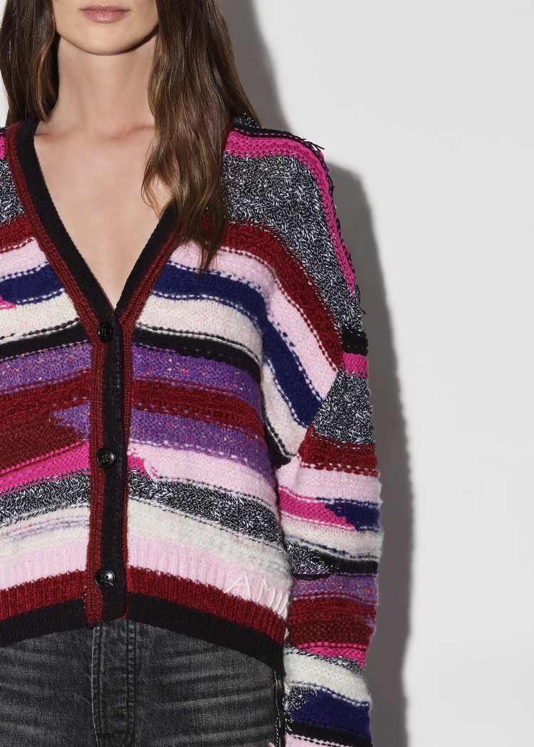 Knitwear Amiri Multi Yarn Stripe Cardigan   | BMQ-4162340