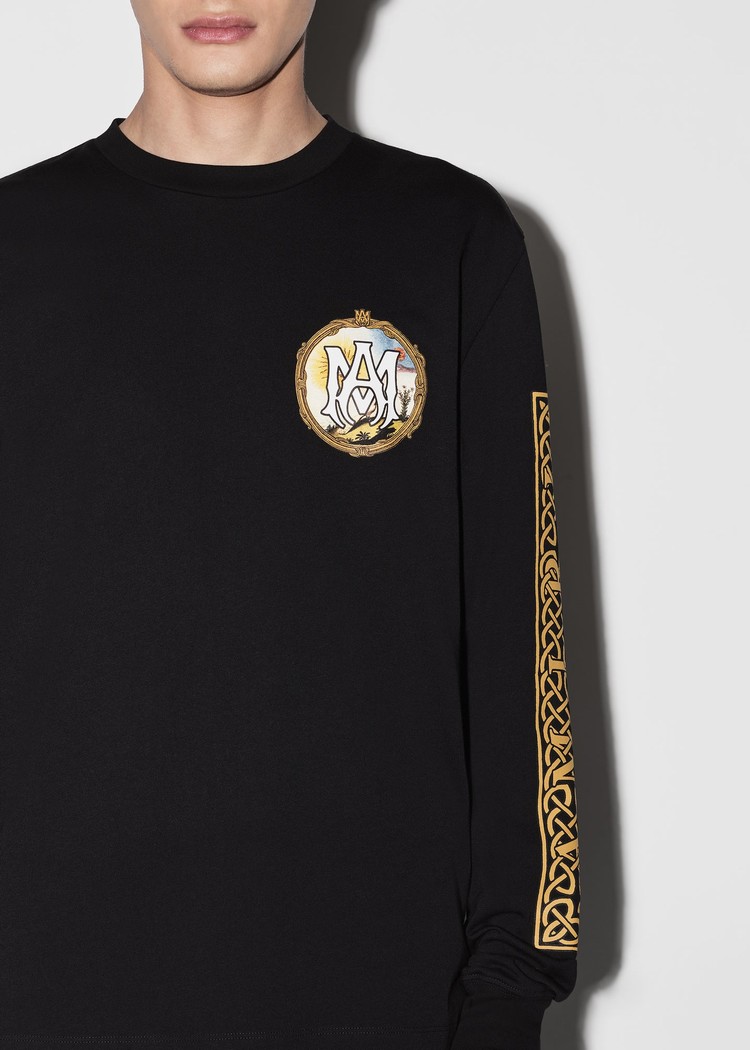 T Shirts Amiri Alchemy Frame Long Sleeve   | YLF-3192706