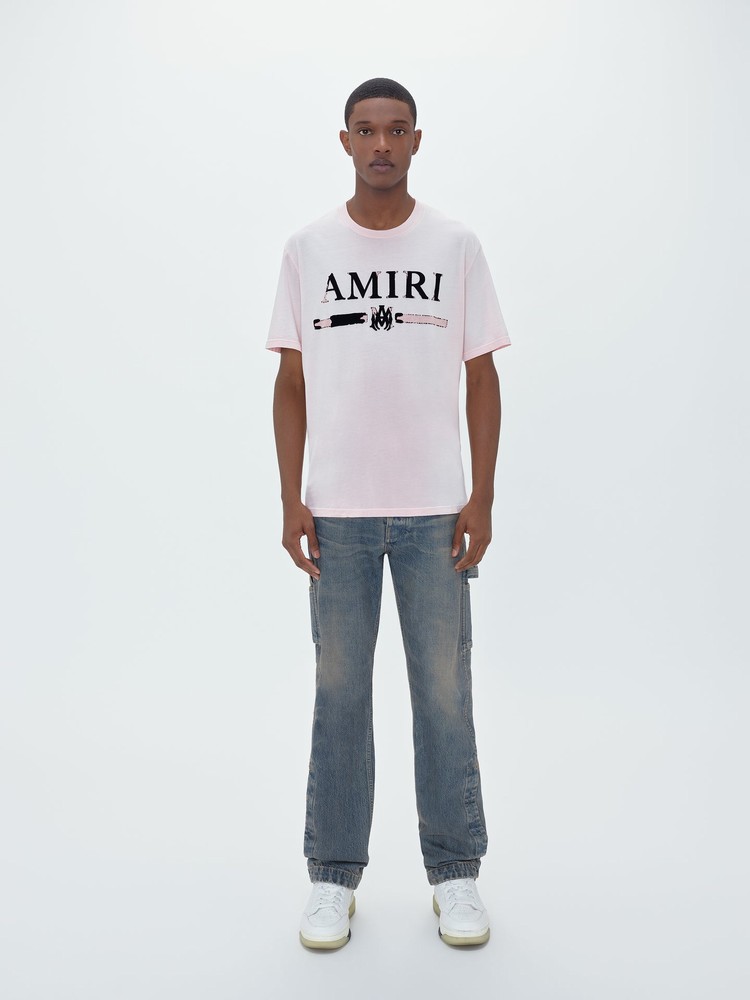 T Shirts Amiri M.A. Bar Applique   | OVR-7979731