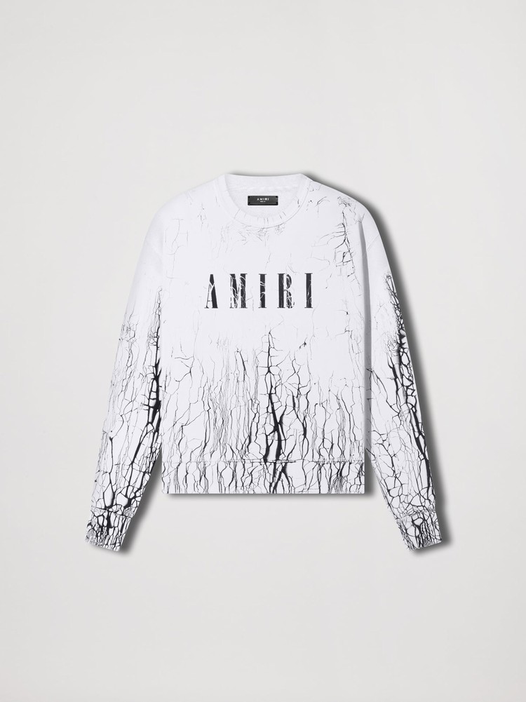 Sweats Amiri Cracked Dye Core Logo Crewneck   | CIZ-0022843