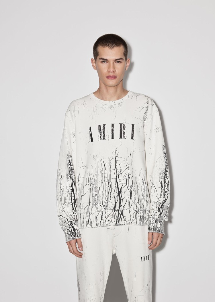 Sweats Amiri Cracked Dye Core Logo Crewneck   | CIZ-0022843