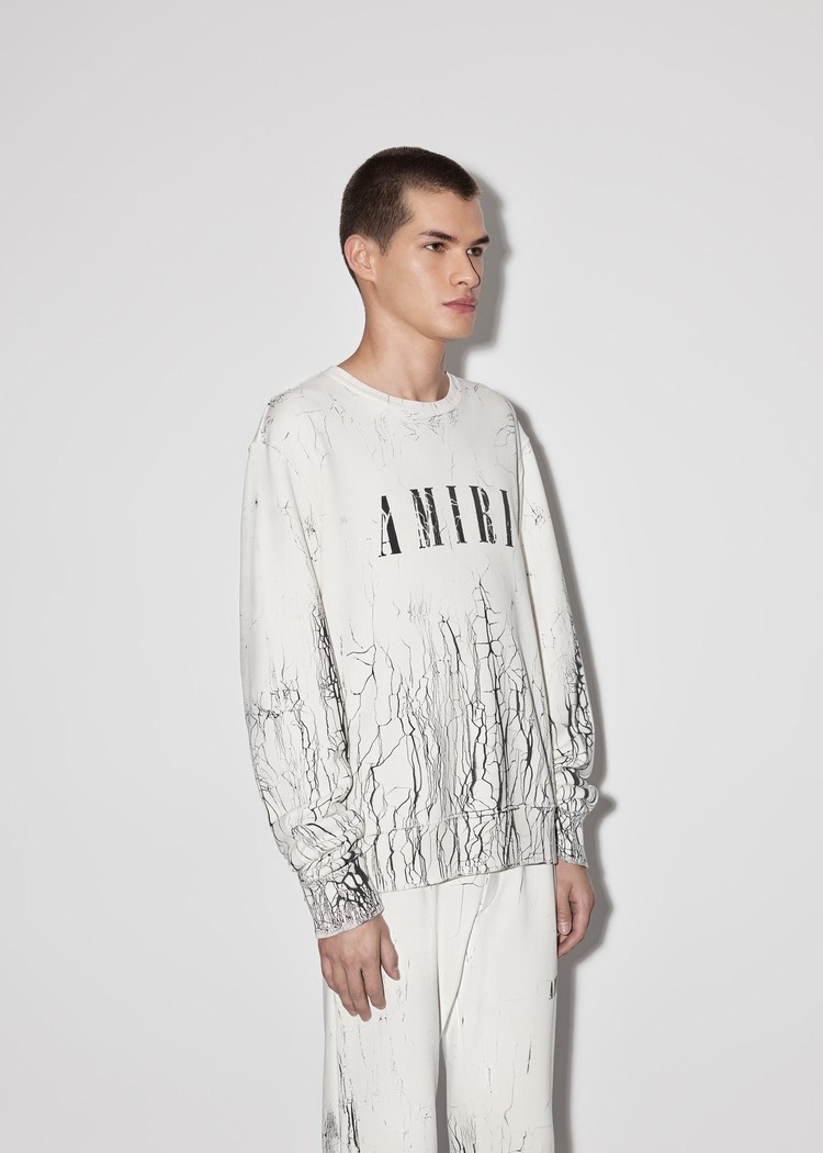 Sweats Amiri Cracked Dye Core Logo Crewneck   | CIZ-0022843