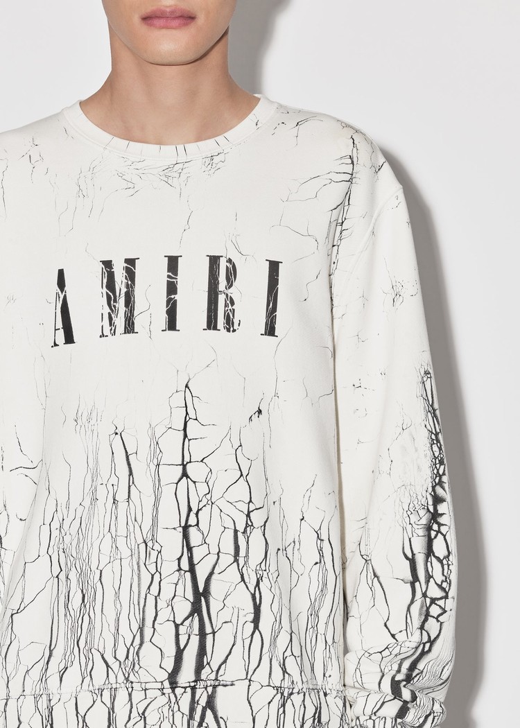 Sweats Amiri Cracked Dye Core Logo Crewneck   | CIZ-0022843