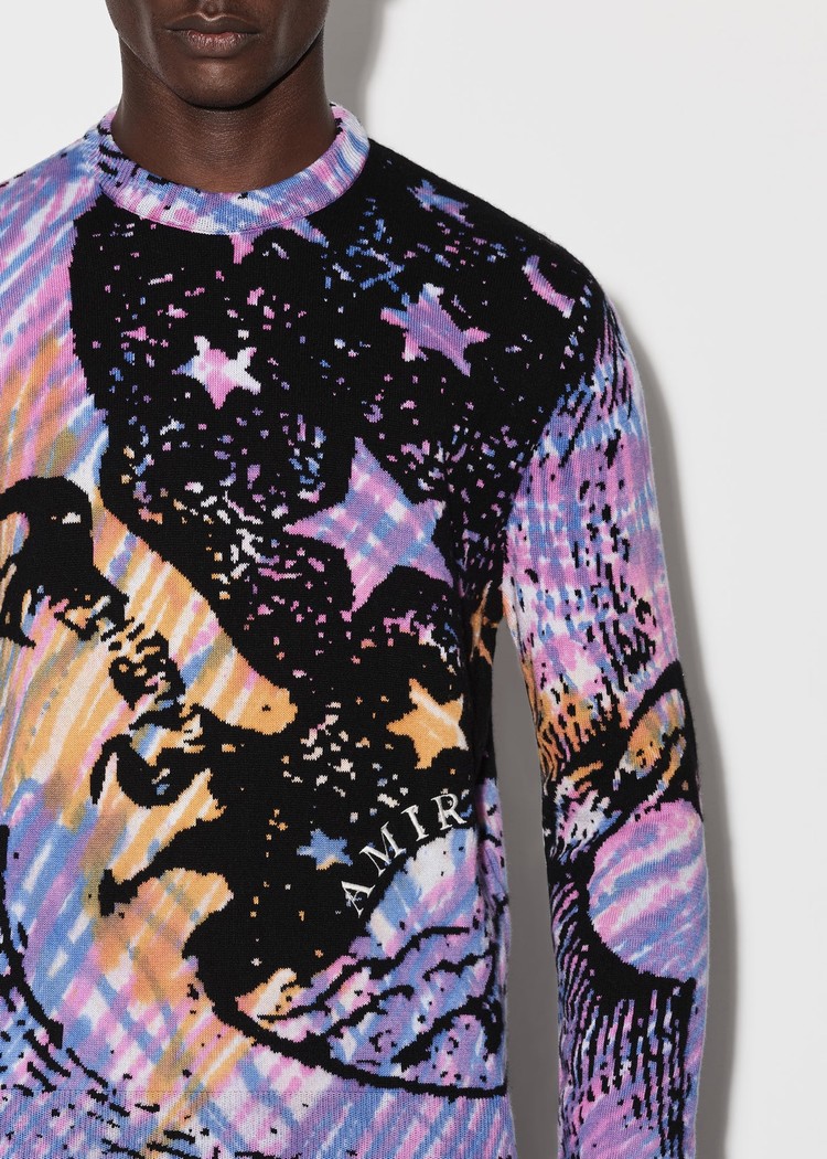 Sweats Amiri Tie Dye Moon Crewneck   | MBU-0263125