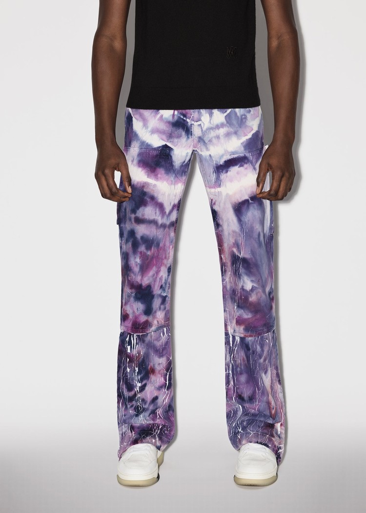 Jean Amiri Cracked Tie Dye Carpenter   | NSV-0057238