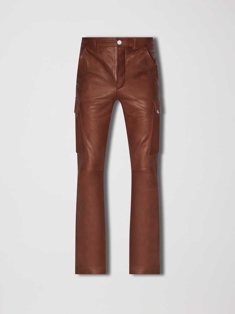 Pantalon Amiri Cuir Cargo Flare   | OQS-4693692