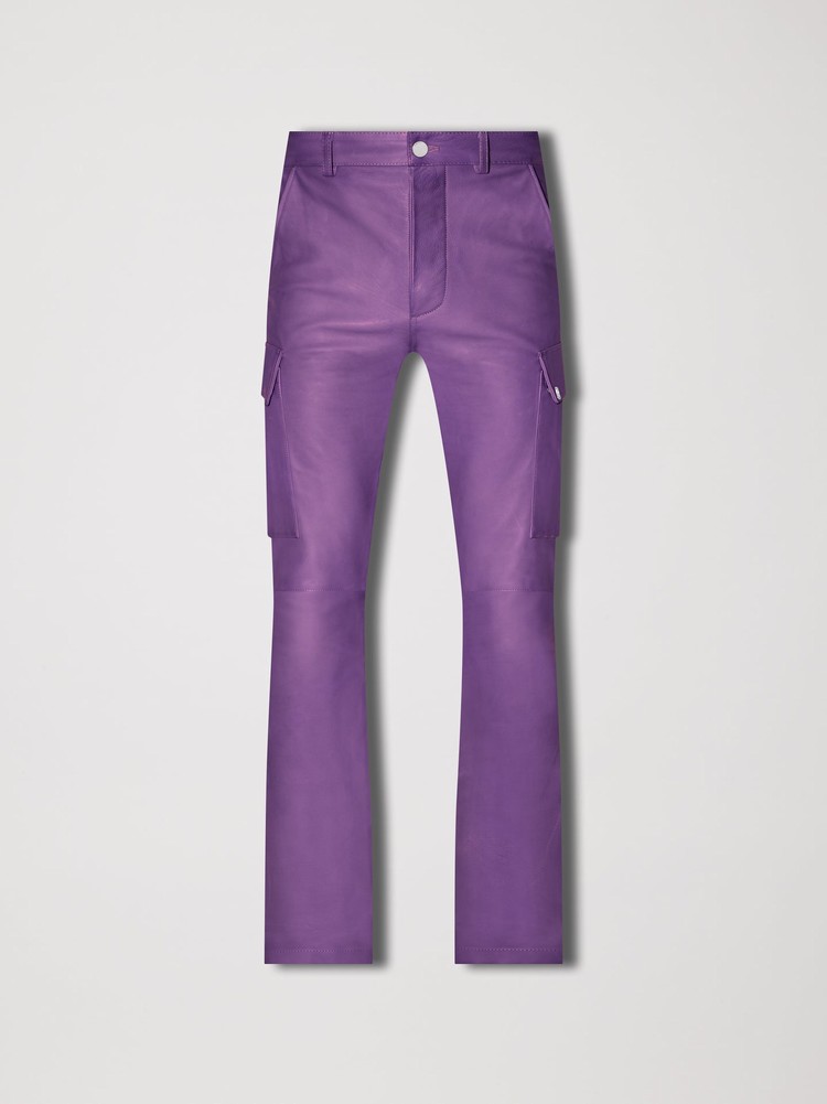 Pantalon Amiri Cuir Cargo Flare   | OZS-6203567