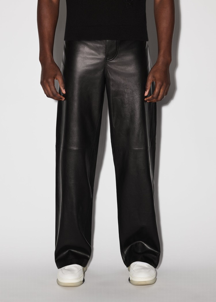 Pantalon En Cuir Amiri Plonge 5 Pocketgy   | RMF-4428051