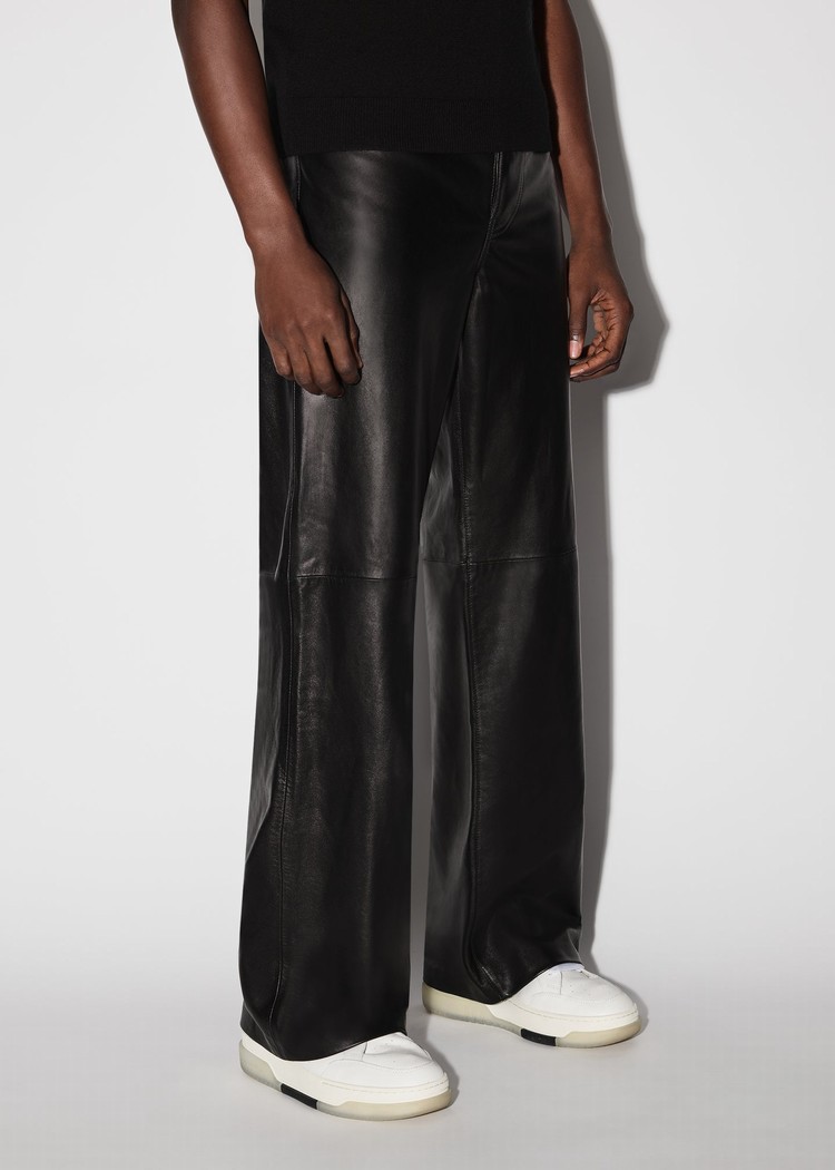 Pantalon En Cuir Amiri Plonge 5 Pocketgy   | RMF-4428051