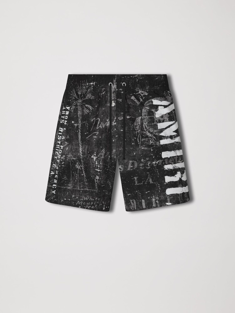 Short De Bain Amiri Stencil Military   | JUU-7442524